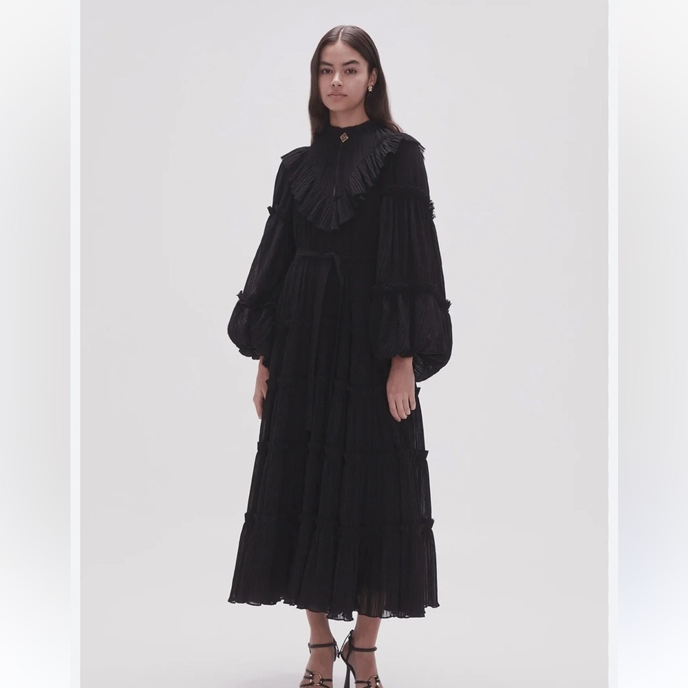 Aje Robyn Tiered Midi Dress - Picture 2 of 12